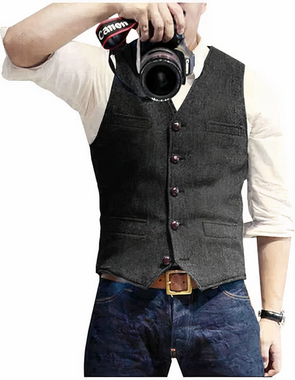 Trendy Men's Vest Jacket
