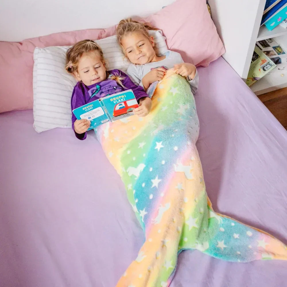 Glowing Mermaid Kids Sleep Bag - Halri