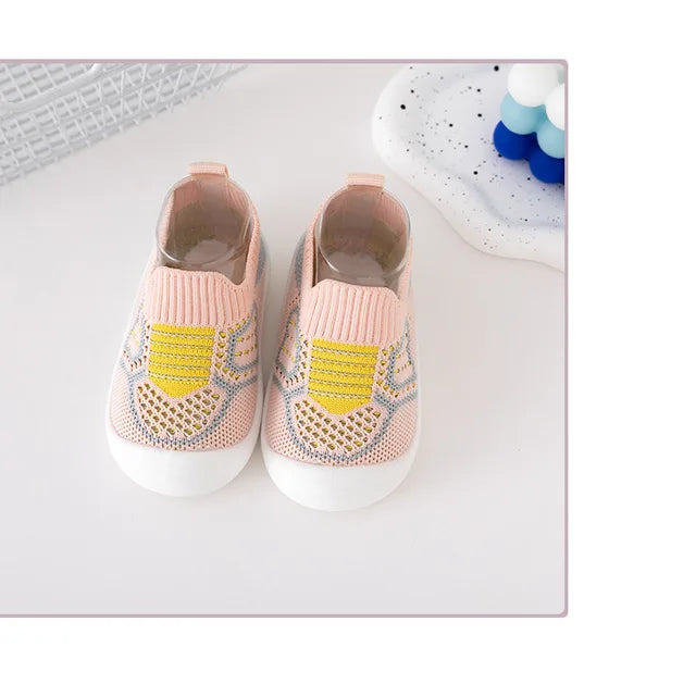 Soft Baby Sneakers - Lightweight Breathable Toddler Shoes