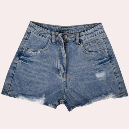 Fashionable Blue Jeans Shorts for Ladies