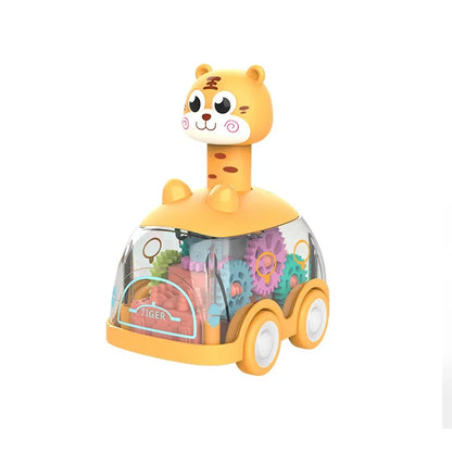 Clear Speedster Toy Car with Lights and Moving Parts - Halri