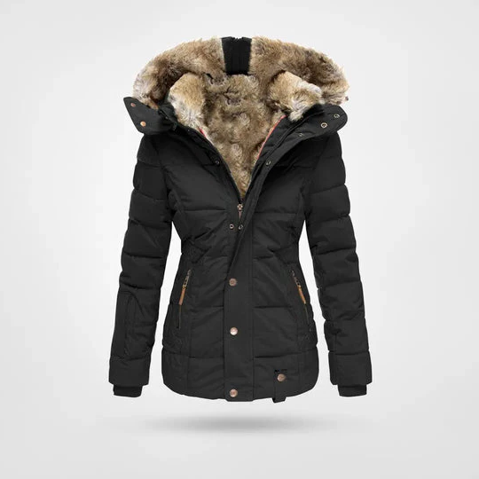 Stylish Insulated Winter Parka with Hood - Halri