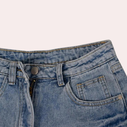 Fashionable Blue Jeans Shorts for Ladies