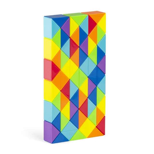 Fun Puzzle Toy - Rainbow Snake Cube - Halri