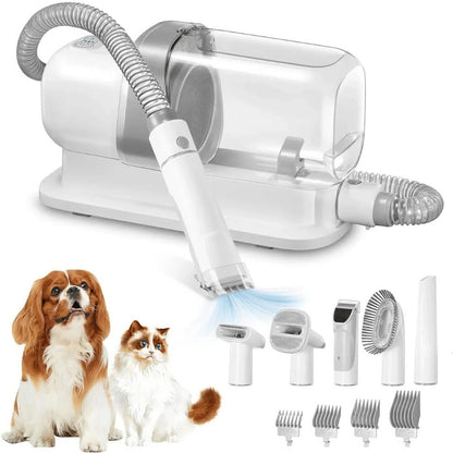 Quiet Pet Grooming Kit with Vacuum & Clippers Set