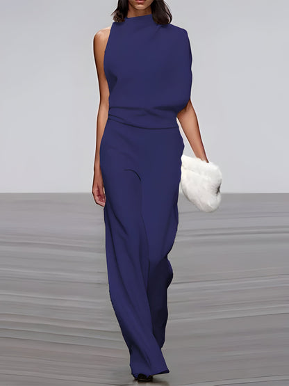 Women's Sleeveless Wide Leg Jumpsuit