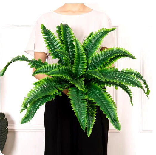 Durable Outdoor Realistic Artificial Boston Fern Plant
