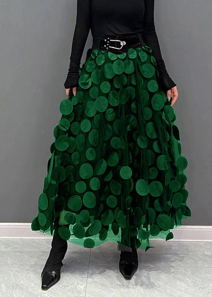 Fashionable Polka Dot Tiered Skirt