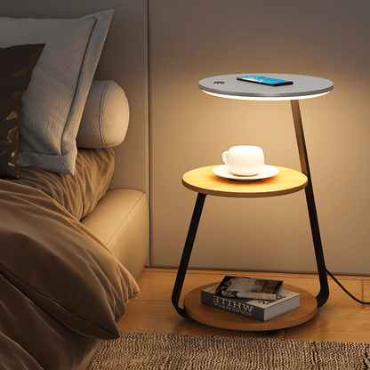 Compact 2-Tier Space Saving Table Lamp