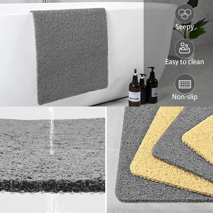 Grip Bathroom Shower Mat with Fast Drainage and Support