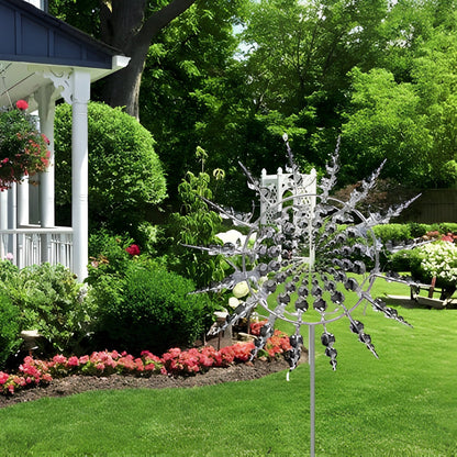 Durable Garden Metal Spinner with Weatherproof Coating