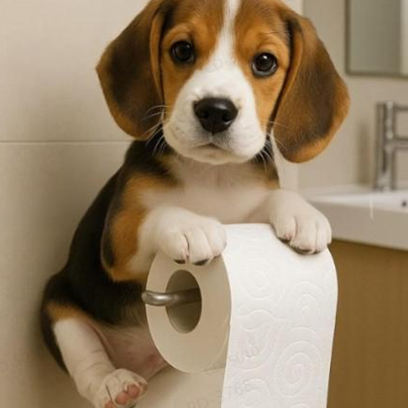 Fun Dog Paper Holder for Bathroom Decoration - Halri
