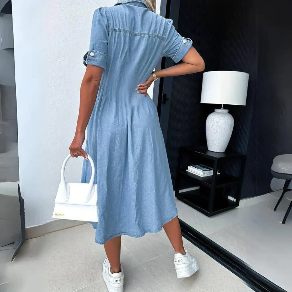 Fashionable Blue Jeans Dress