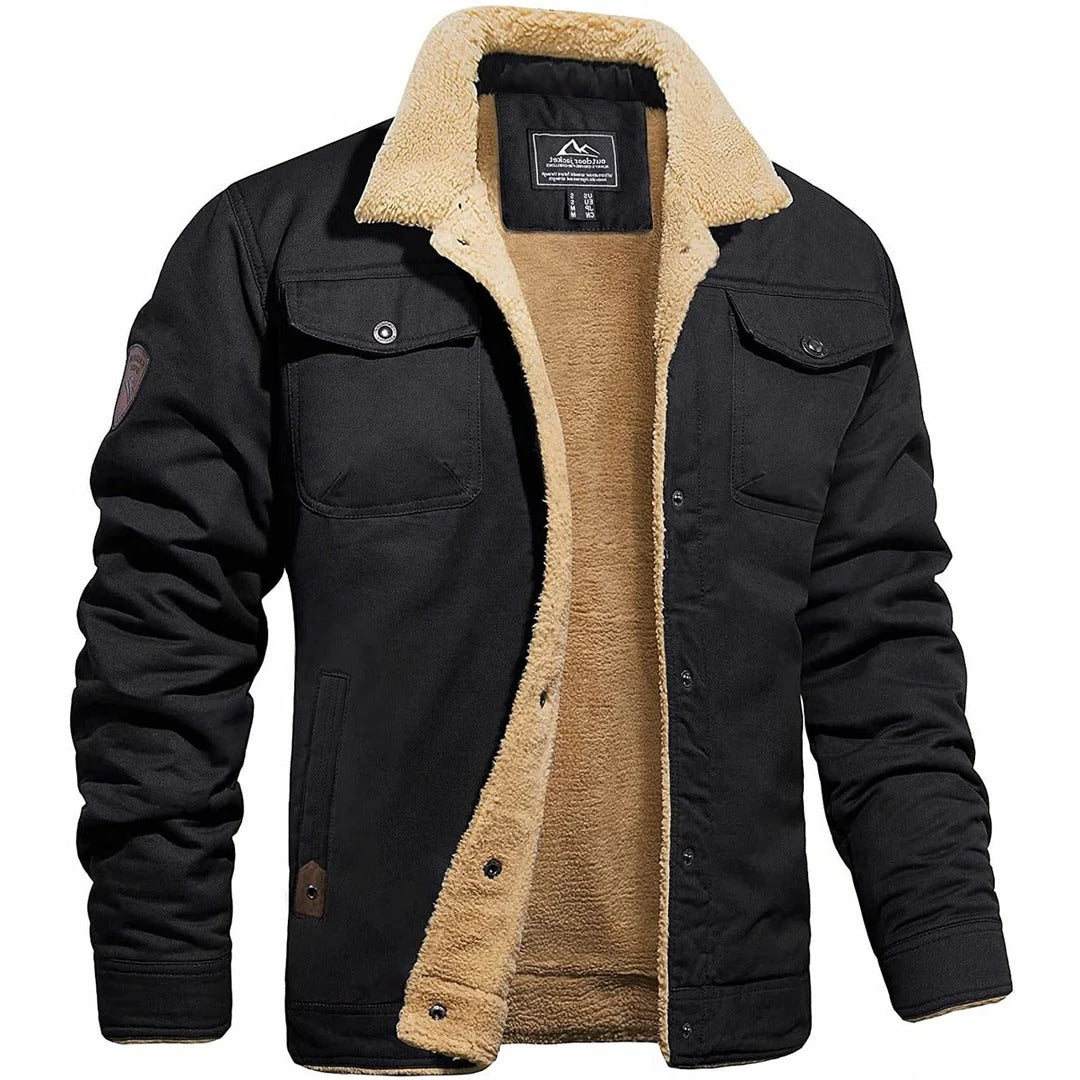 Classic Mens Leather Flight Jacket - Befez