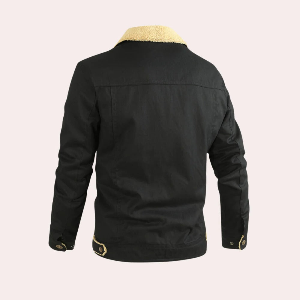 Classic Mens Leather Flight Jacket