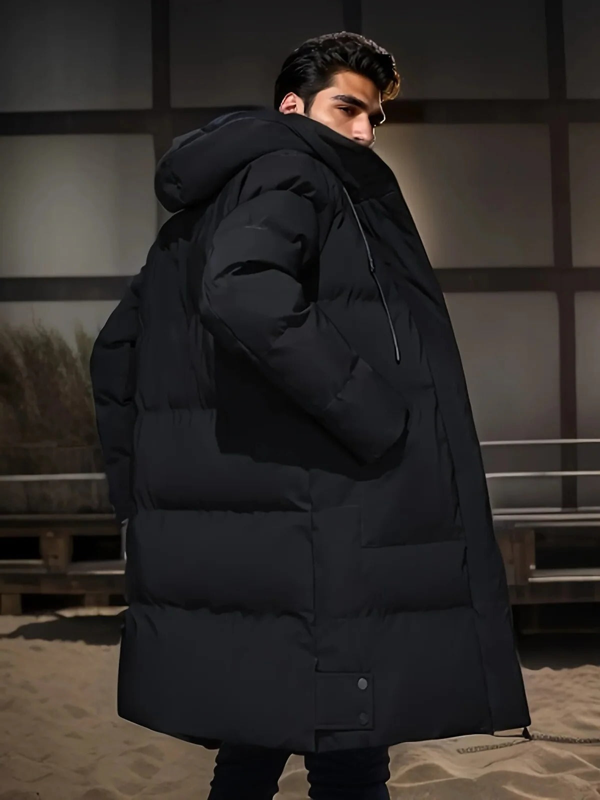 Warm Waterproof Mens Parka Coat