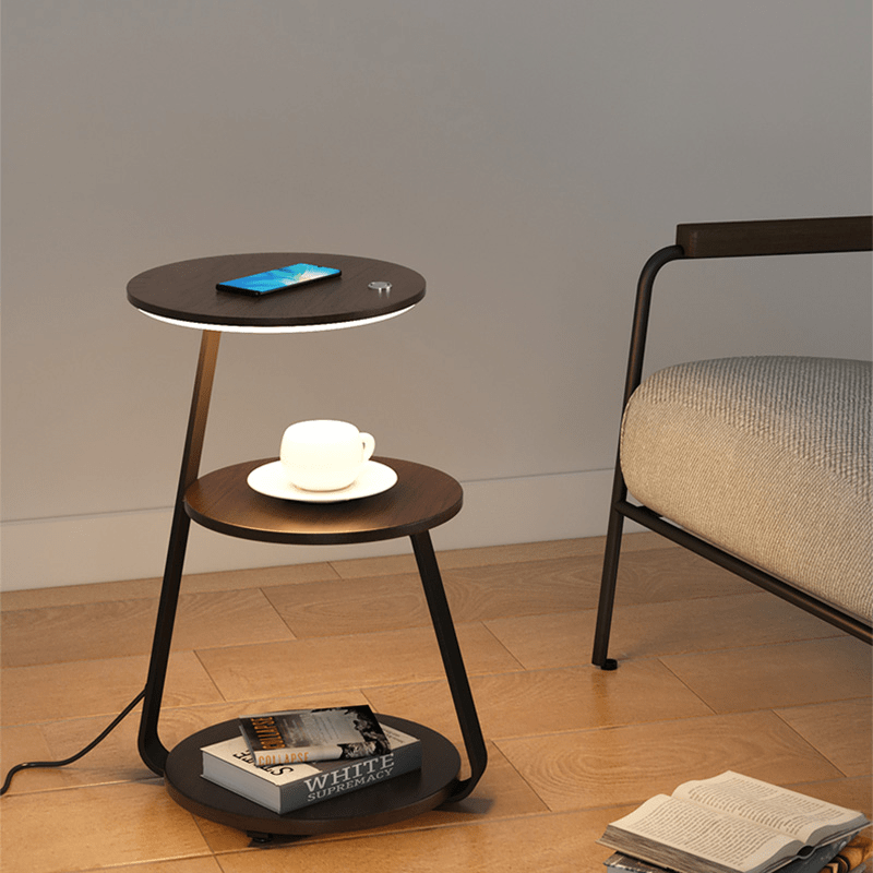 Compact 2-Tier Space Saving Table Lamp