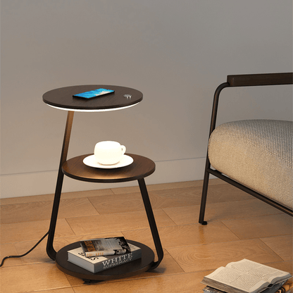 Compact 2-Tier Space Saving Table Lamp