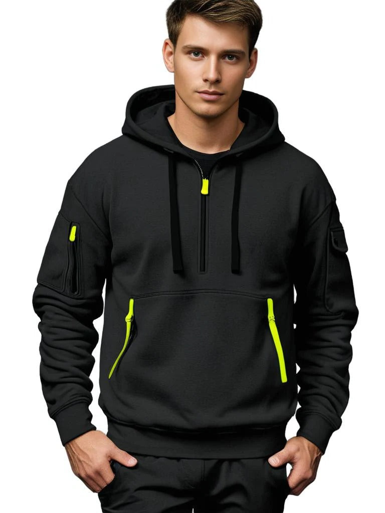 Fashionable Men's Cozy Hooded Sweatshirt