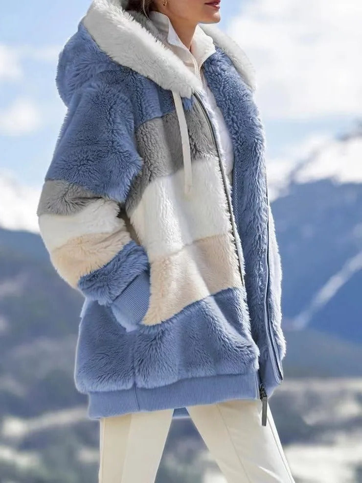 Warm Thick Sheep Wool Filled Jacket
