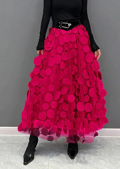 Fashionable Polka Dot Tiered Skirt