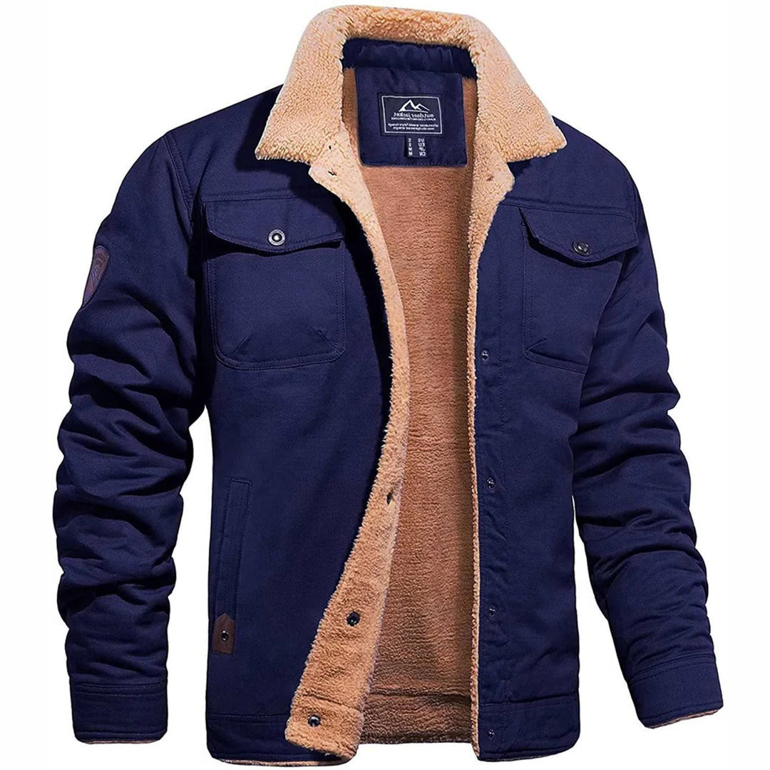 Classic Mens Leather Flight Jacket
