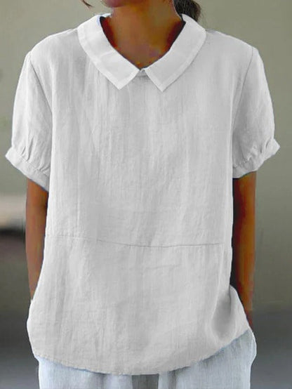 Classic Natural Fiber Women's Blouse