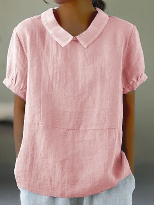 Classic Natural Fiber Women's Blouse