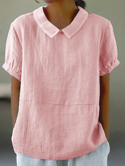 Classic Natural Fiber Women's Blouse