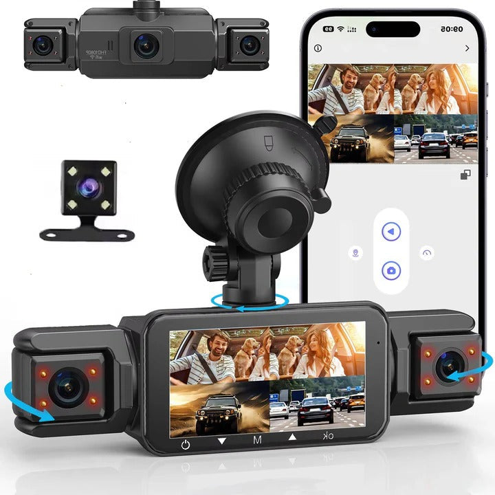 HD Car Dashboard Camera with Night Vision and WiFi - Halri