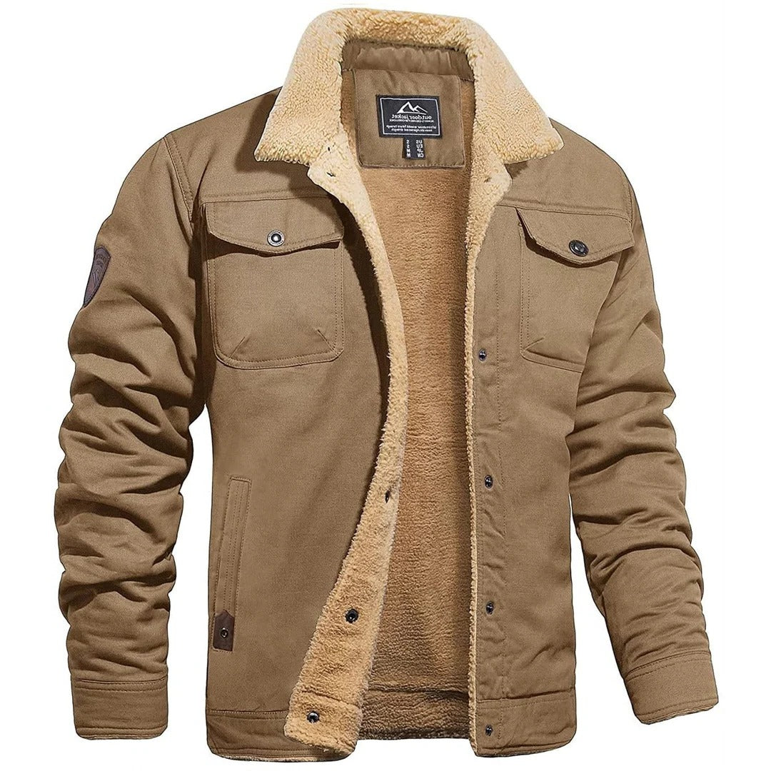 Classic Mens Leather Flight Jacket