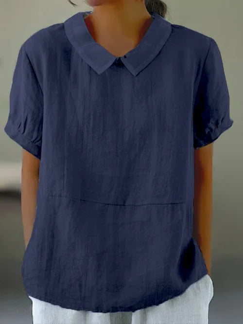 Classic Natural Fiber Women's Blouse