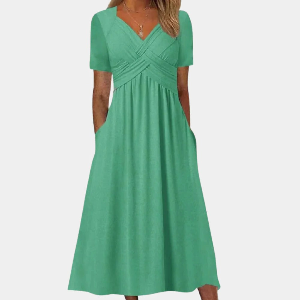 Beautiful Women's V-Neck Summer Dress