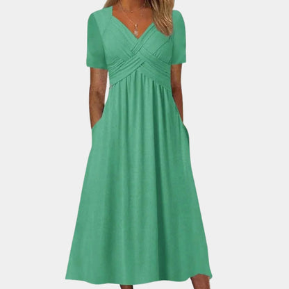 Beautiful Women's V-Neck Summer Dress