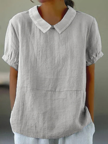 Classic Natural Fiber Women's Blouse