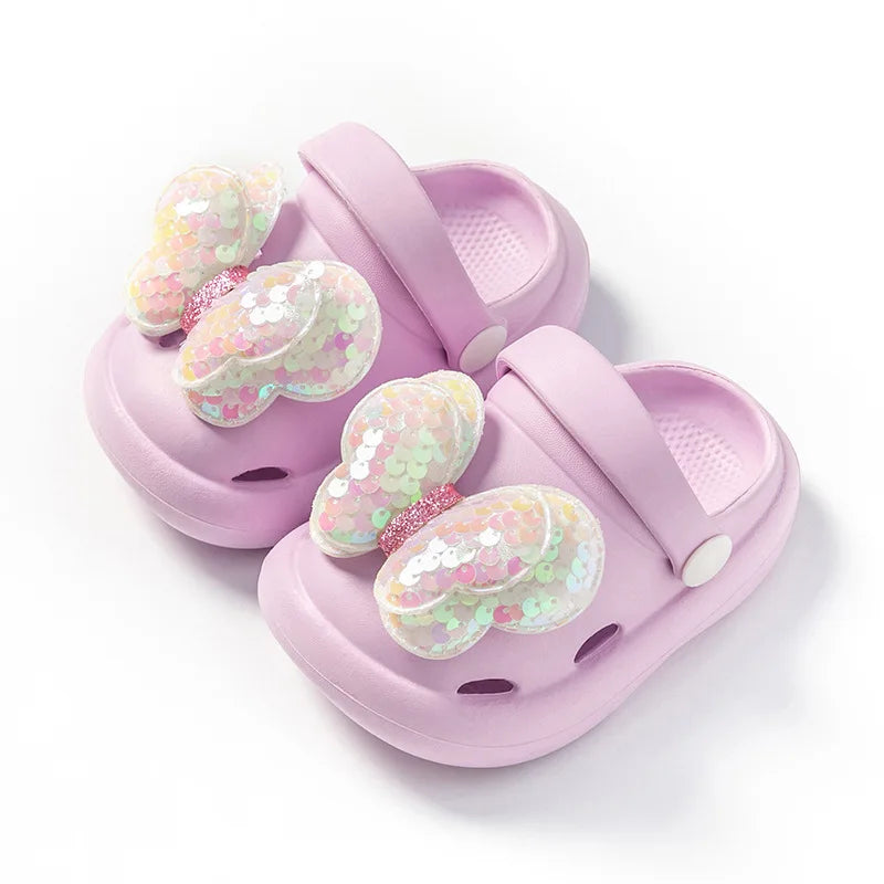 Sparkly Girl Sandals with Glitter Wings - Halri
