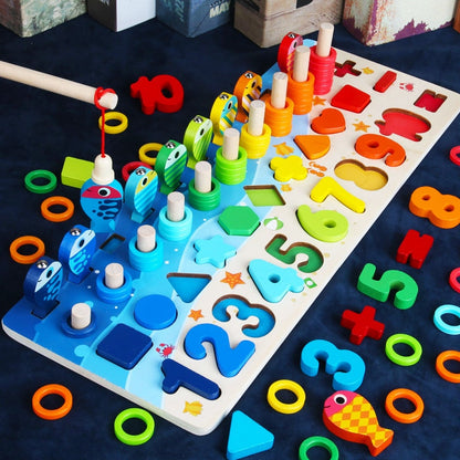Kids Learning Wooden Activity Board