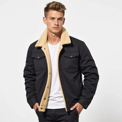 Classic Mens Leather Flight Jacket