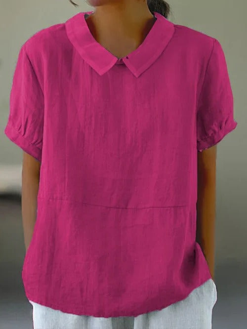 Classic Natural Fiber Women's Blouse