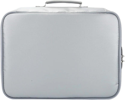 Secure Travel File Bag with Zipper Pocket Organizer