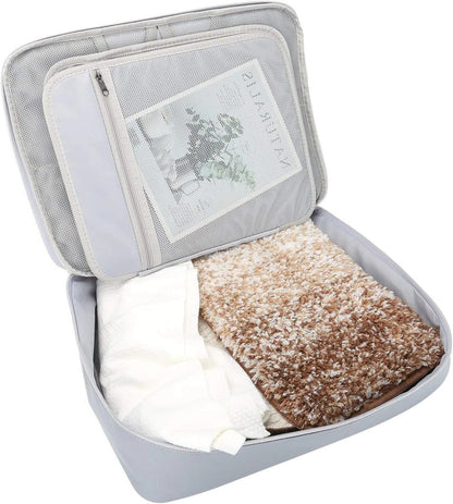 Secure Travel File Bag with Zipper Pocket Organizer