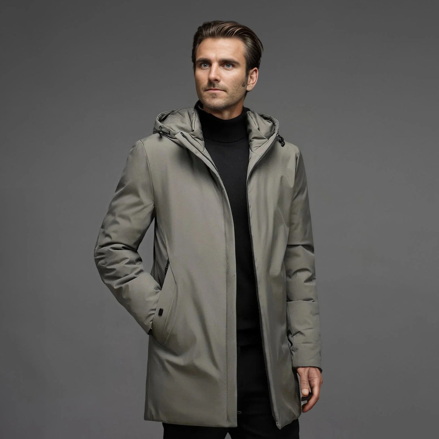 Warm Insulated Men's Waterproof Parka Coat