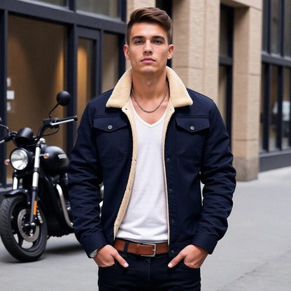 Classic Mens Leather Flight Jacket