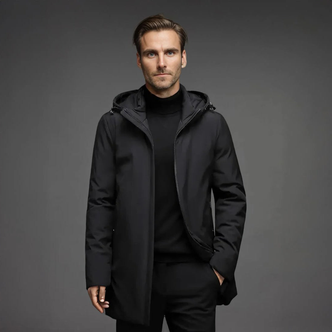 Warm Insulated Men's Waterproof Parka Coat