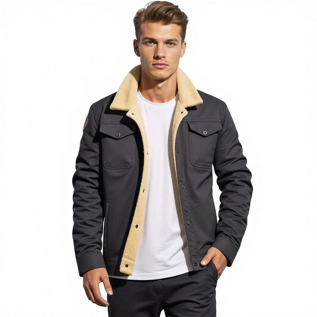 Classic Mens Leather Flight Jacket