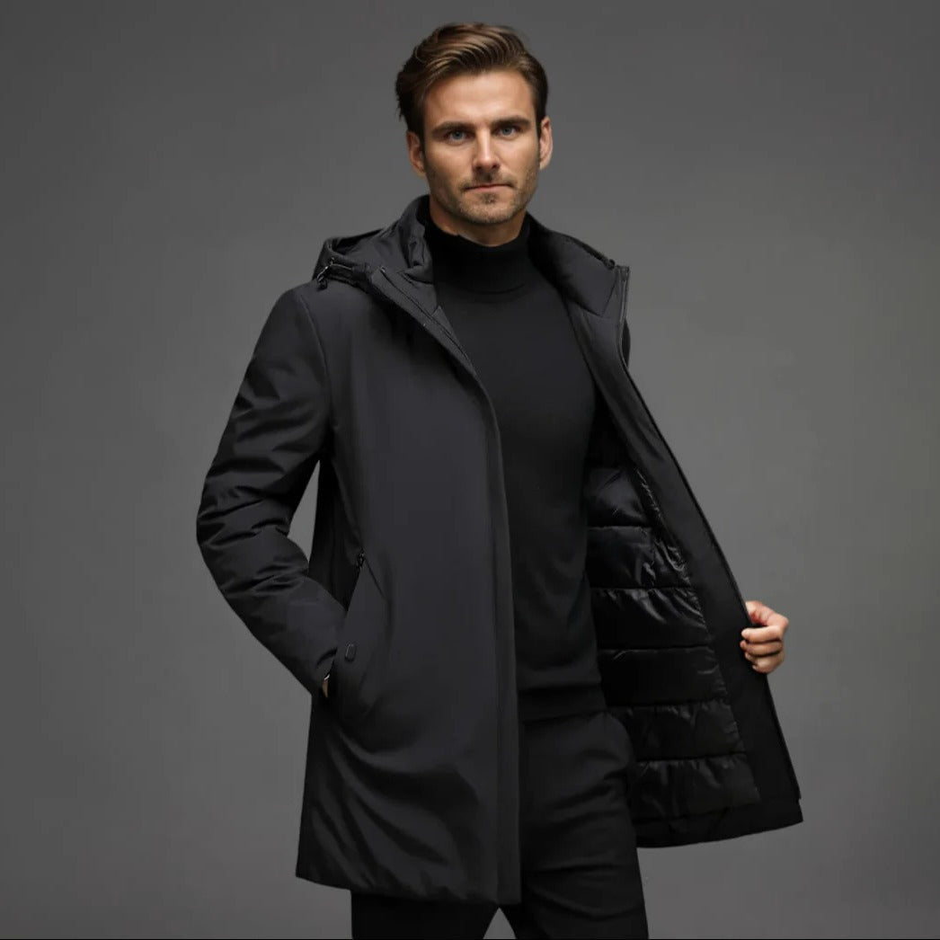 Warm Insulated Men's Waterproof Parka Coat