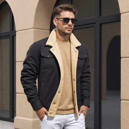 Classic Mens Leather Flight Jacket