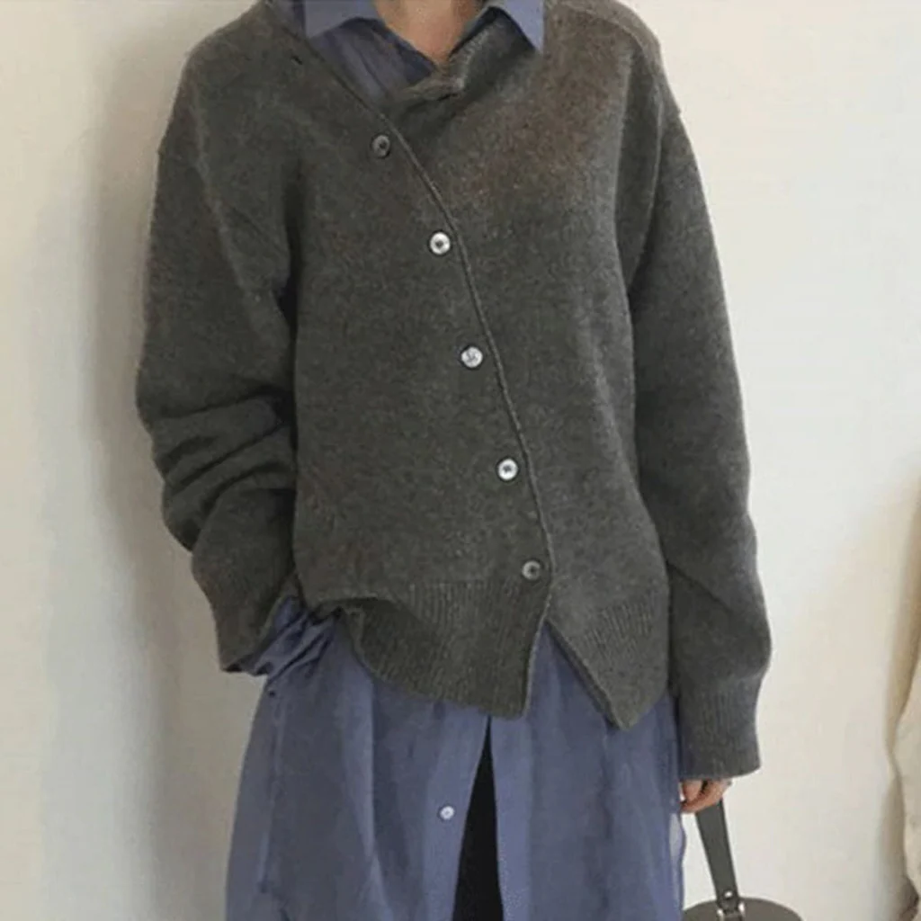 Luxurious Button Front Wool Coat
