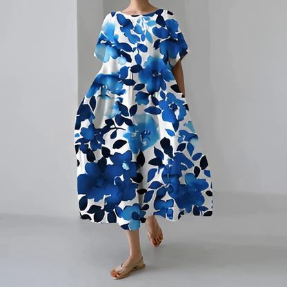 Stylish Floral Print Women's Dress