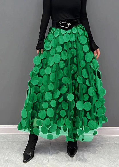Fashionable Polka Dot Tiered Skirt